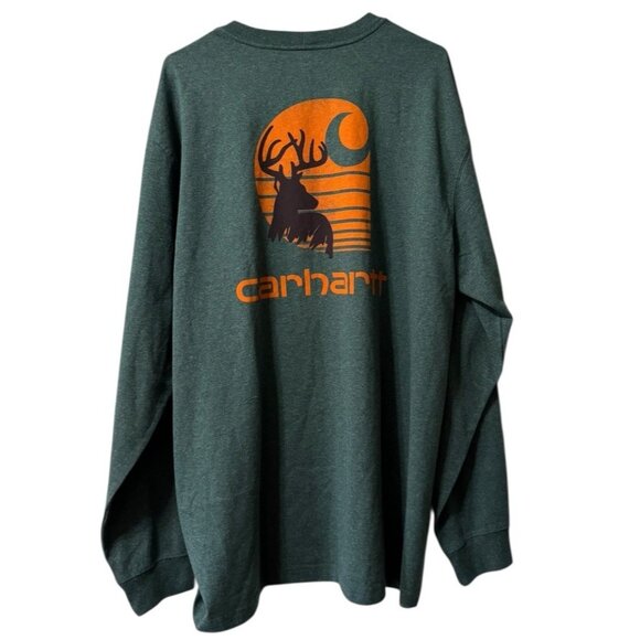 Carhartt Shirt Mens Long Sleeve Shirt Size XL Loose Fit Outdoor Country‎ NWOT - Picture 2 of 11